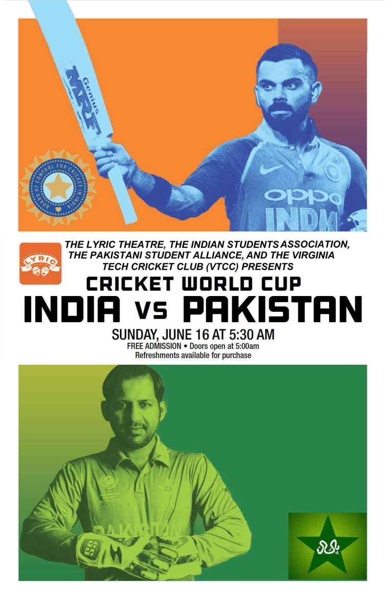 Cricket World Cup Match – India vs. Pakistan