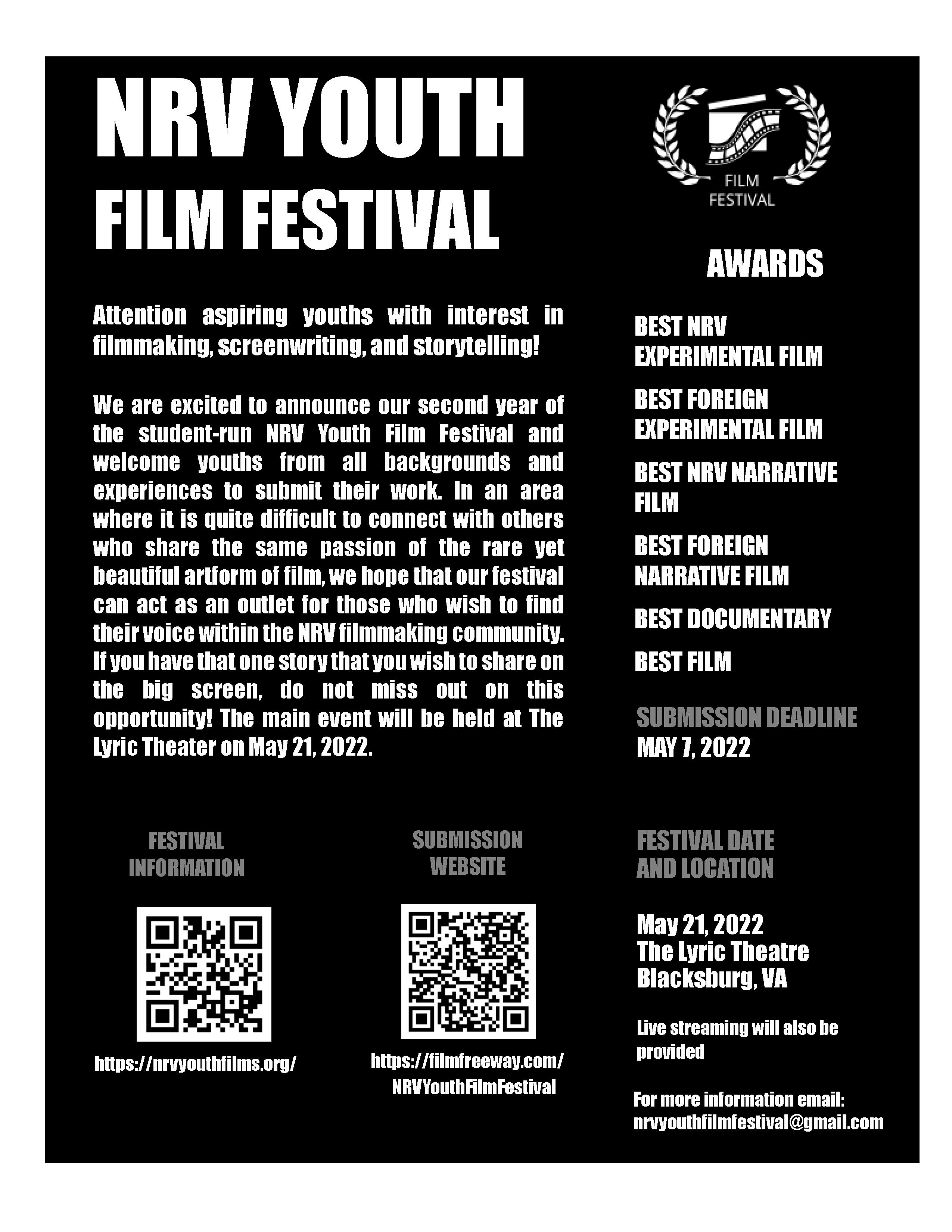 NRV Youth Film Festival