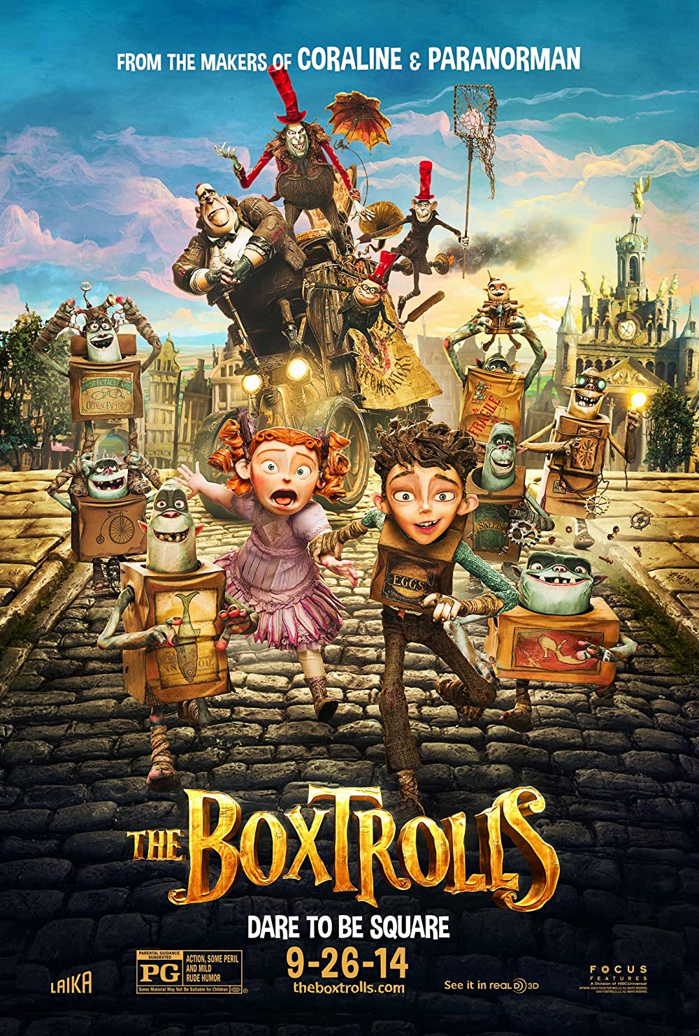 Free Family Film “The Boxtrolls” presented by Downtown Blacksburg, Inc. and Benny Marzano’s